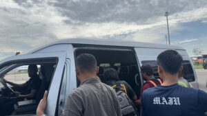 Kalimak Wanimbo alias Lalam Wanimbo alias Jengkol Lalam saat diamaankan di Mile 50 Tembagapura