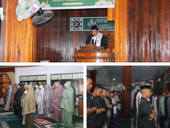 Denzipur 12/OHH Gelar Sholat Idul Adha dan Pemotongan Hewan Kurban