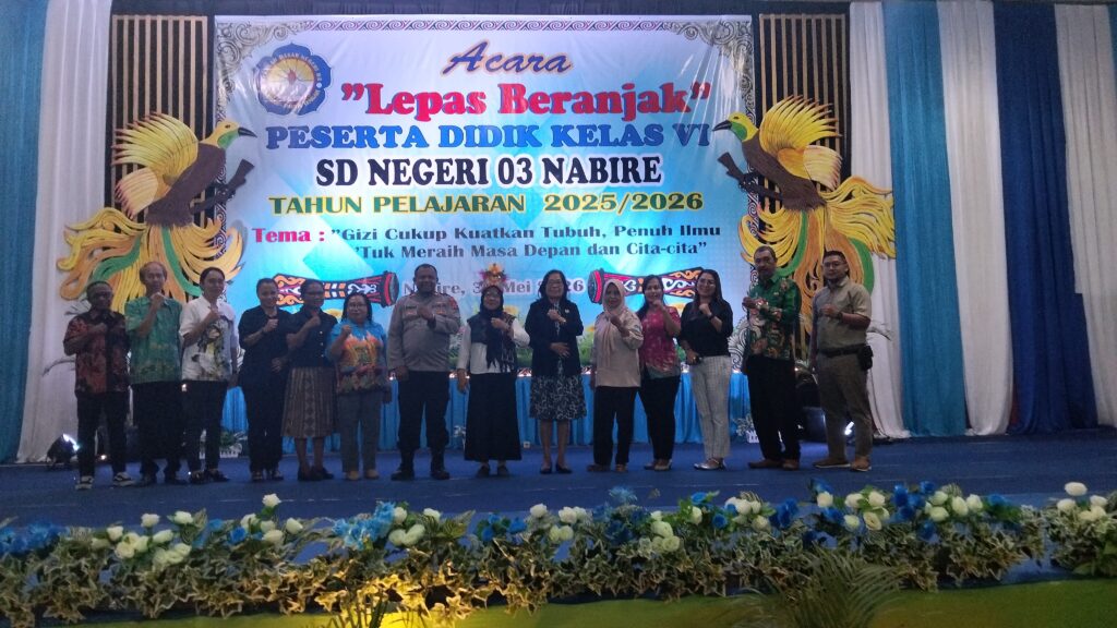Beranjak SD Negeri 03 Nabire Berlangsung Meriah, 76 Siswa Siap Melanjutkan Pendidikan ke Jenjang SMP 