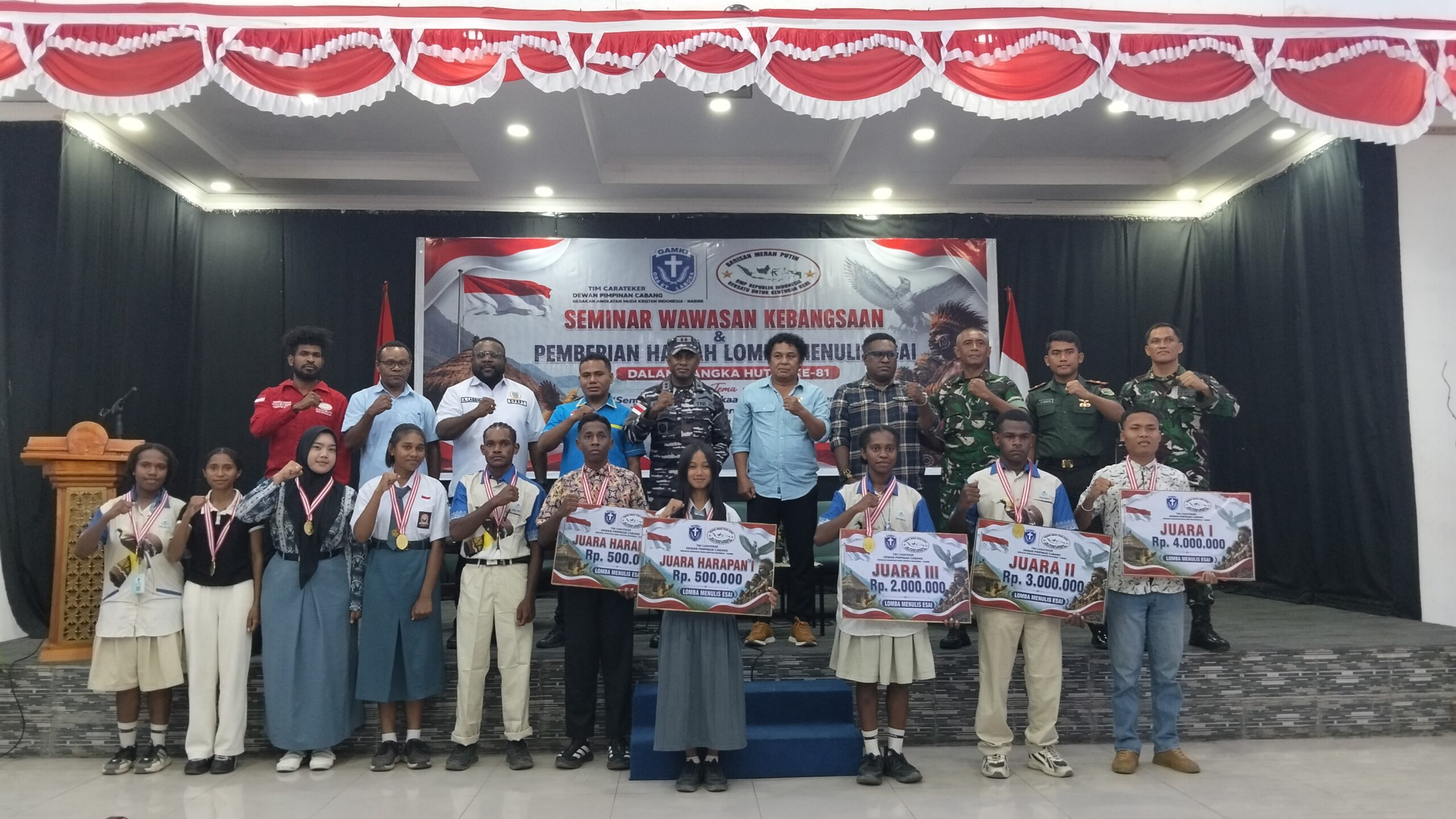 GAMKI Nabire dan BMP Gelar Seminar Wawasan Kebangsaan, Dorong Generasi Muda Papua Tengah Perkuat Literasi