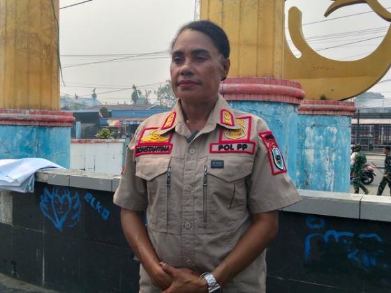 Satpol-PP Nabire Siap Kawal Pedagang Taman Gizi